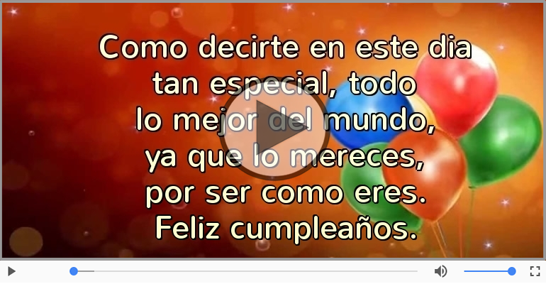 Feliz cumpleaños.