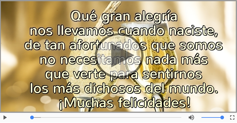 ¡Muchas felicidades!