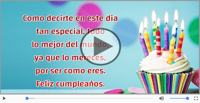 Feliz cumpleaños.