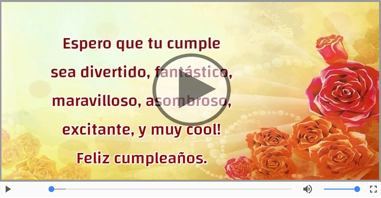 Feliz cumpleaños.