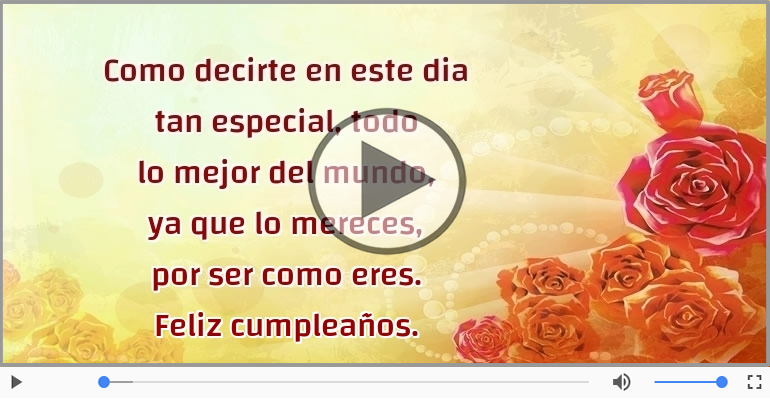 Feliz cumpleaños.