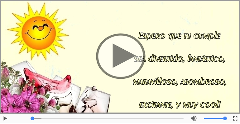 Feliz cumpleaños.