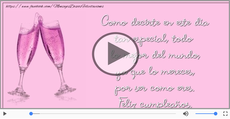 Feliz cumpleaños.