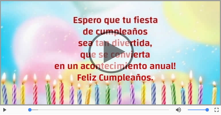 Feliz Cumpleaños.