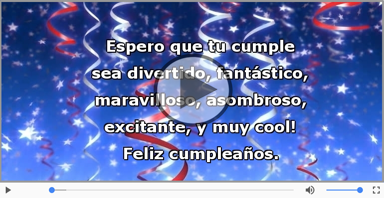 Feliz cumpleaños.