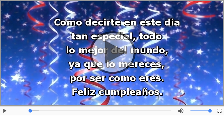 Feliz cumpleaños.