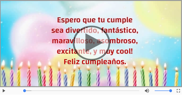 Feliz cumpleaños.