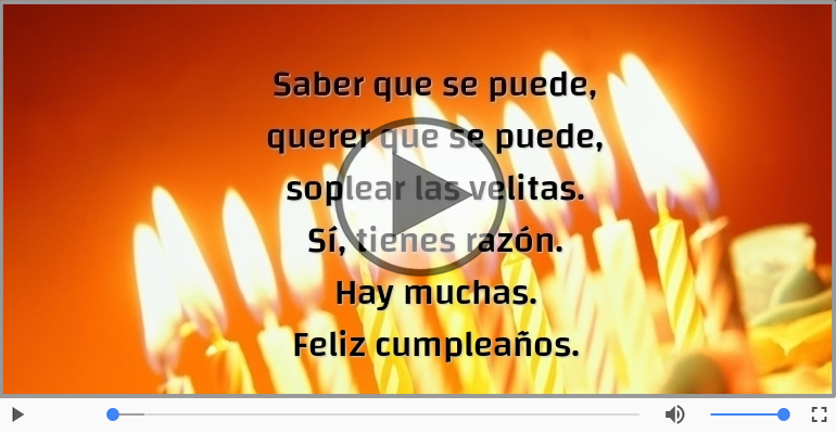 Feliz cumpleaños.