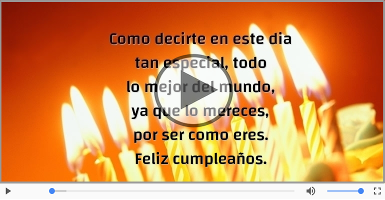 Feliz cumpleaños.