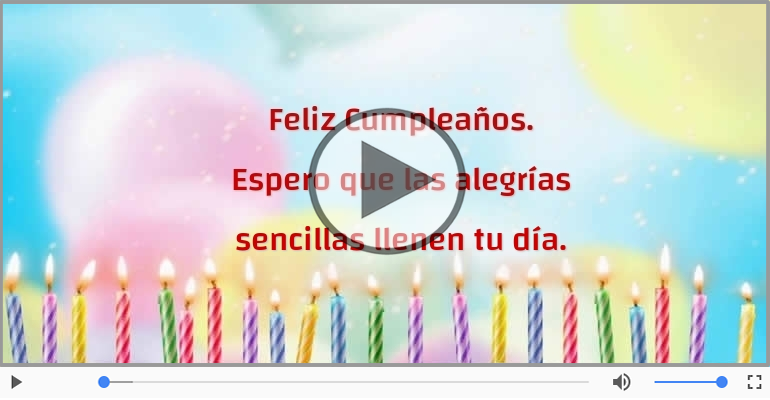 Feliz Cumpleaños.
