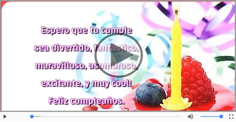 Feliz cumpleaños.