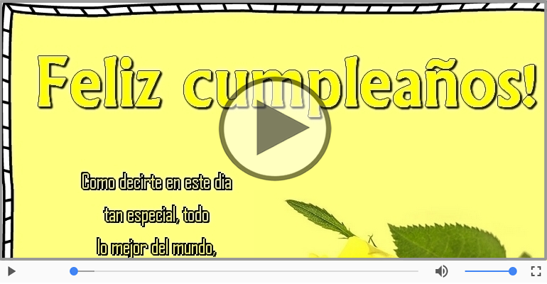 Feliz cumpleaños.