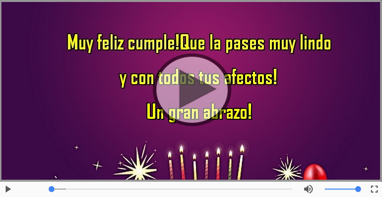 Muy feliz cumple!
