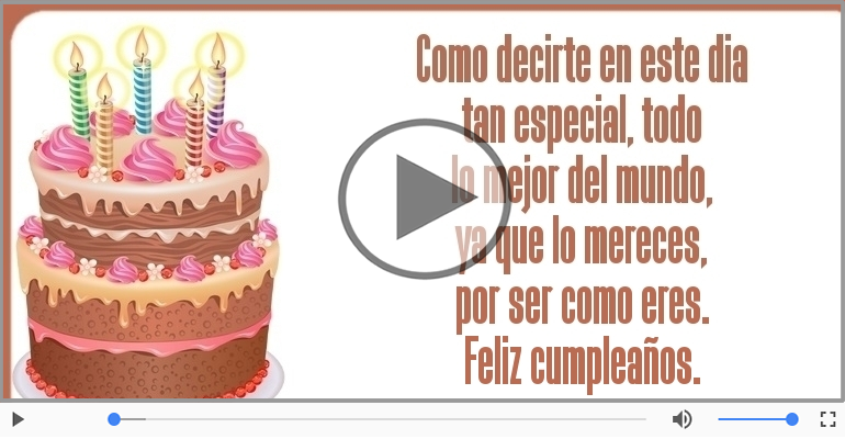 Feliz cumpleaños.