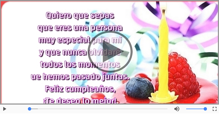 Feliz cumpleaños, ¡Te deseo lo mejor!
