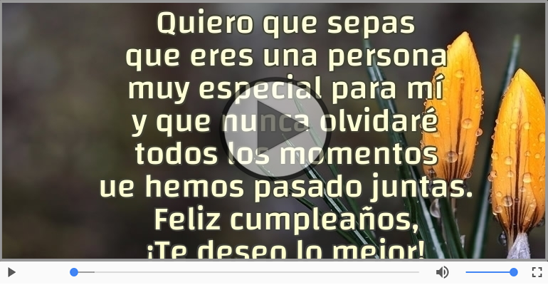 Feliz cumpleaños, ¡Te deseo lo mejor!