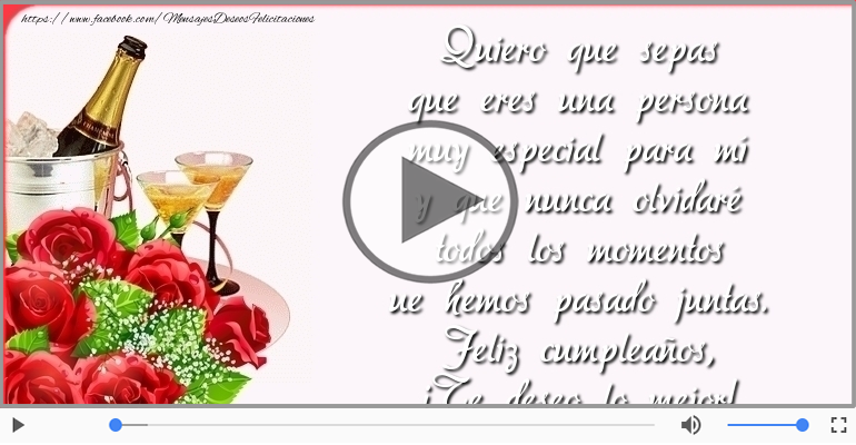 Feliz cumpleaños, ¡Te deseo lo mejor!