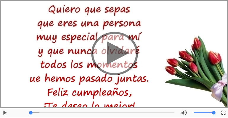 Feliz cumpleaños, ¡Te deseo lo mejor!