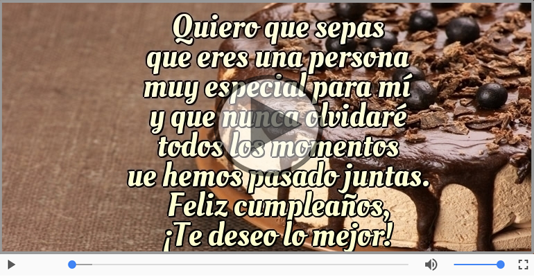 Feliz cumpleaños, ¡Te deseo lo mejor!