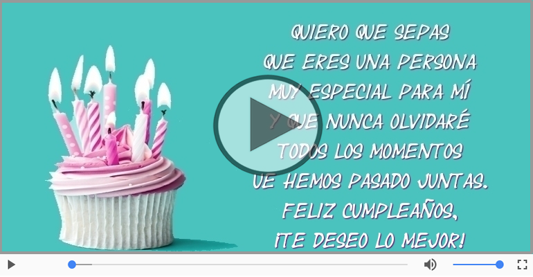 Feliz cumpleaños, ¡Te deseo lo mejor!