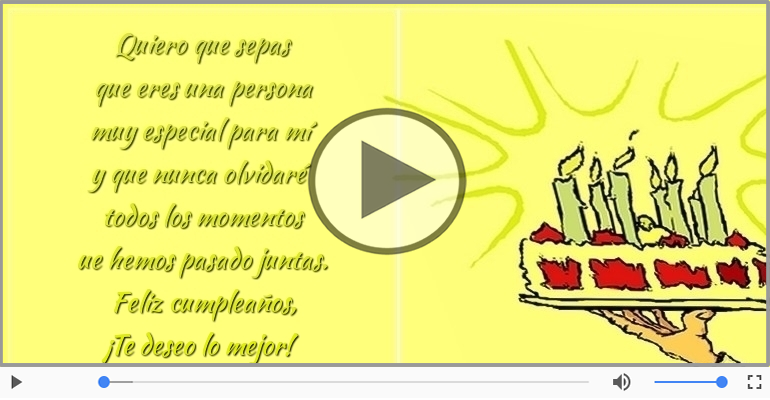 Feliz cumpleaños, ¡Te deseo lo mejor!