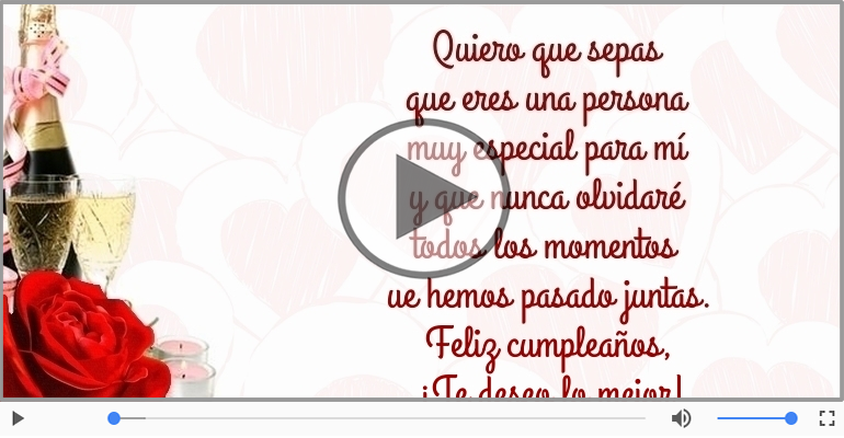 Feliz cumpleaños, ¡Te deseo lo mejor!