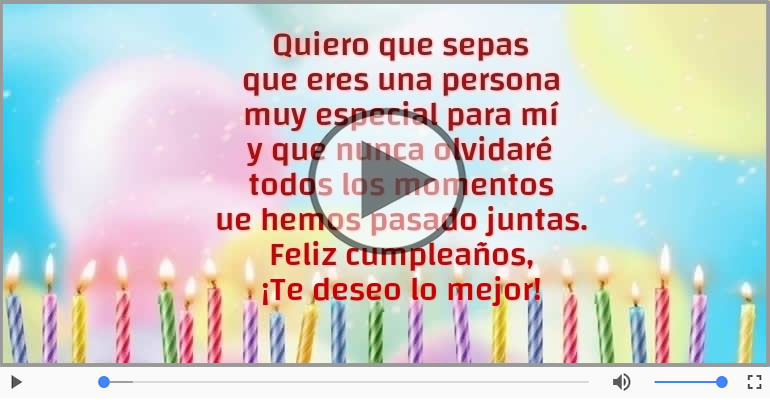 Feliz cumpleaños, ¡Te deseo lo mejor!