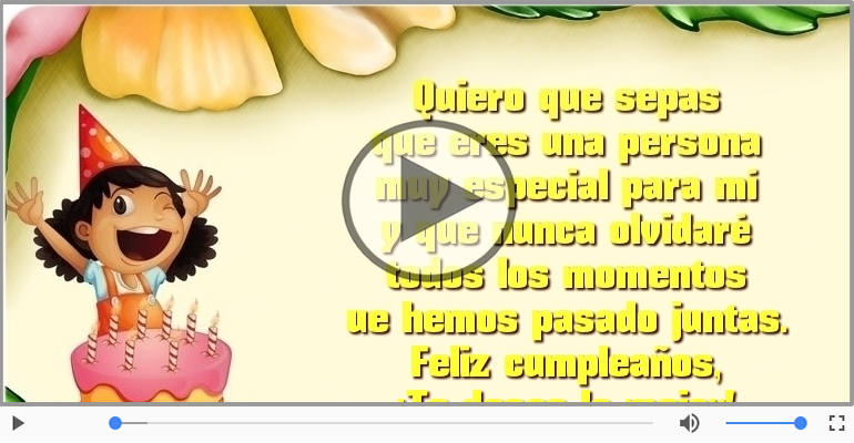 Feliz cumpleaños, ¡Te deseo lo mejor!