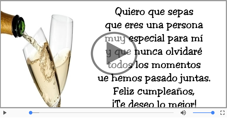 Feliz cumpleaños, ¡Te deseo lo mejor!