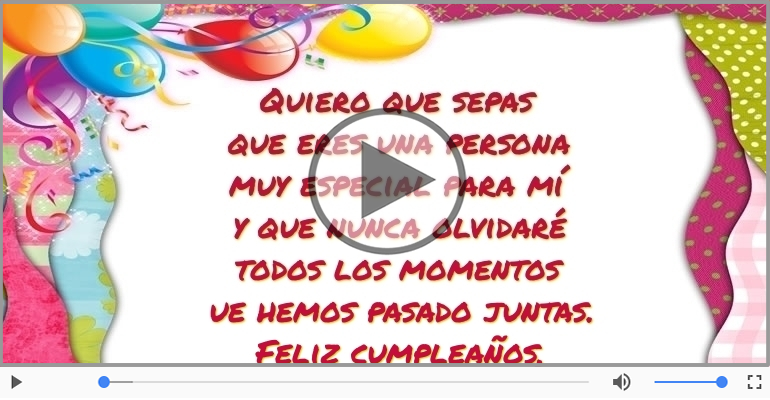 Feliz cumpleaños, ¡Te deseo lo mejor!