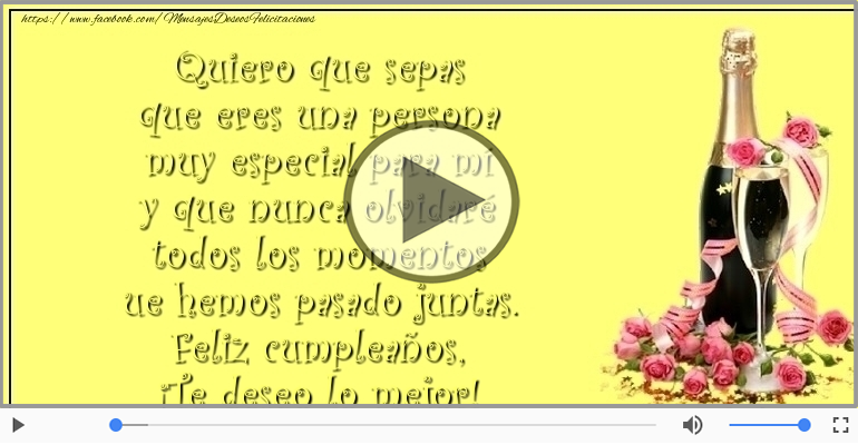 Feliz cumpleaños, ¡Te deseo lo mejor!