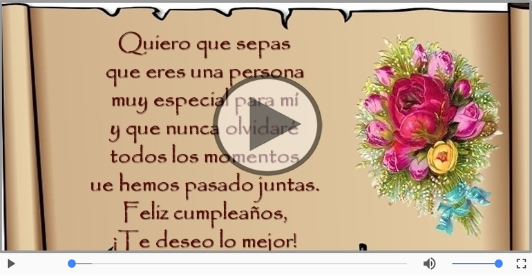 Feliz cumpleaños, ¡Te deseo lo mejor!