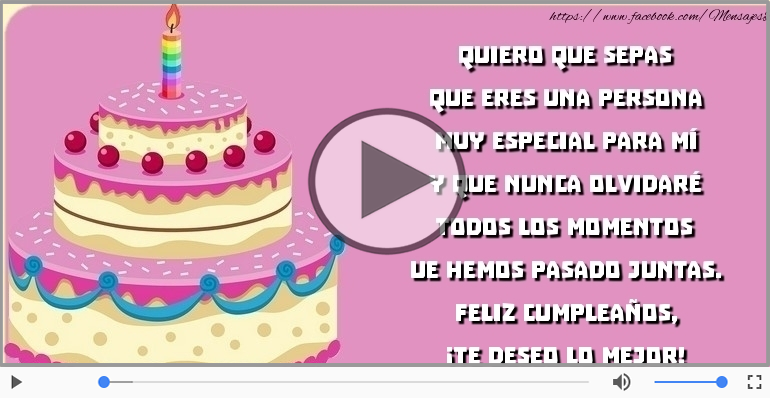 Feliz cumpleaños, ¡Te deseo lo mejor!