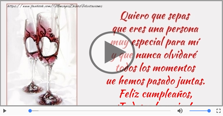 Feliz cumpleaños, ¡Te deseo lo mejor!