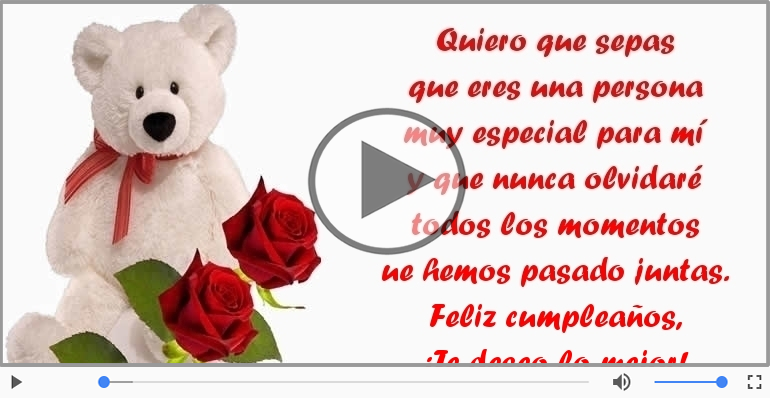 Feliz cumpleaños, ¡Te deseo lo mejor!