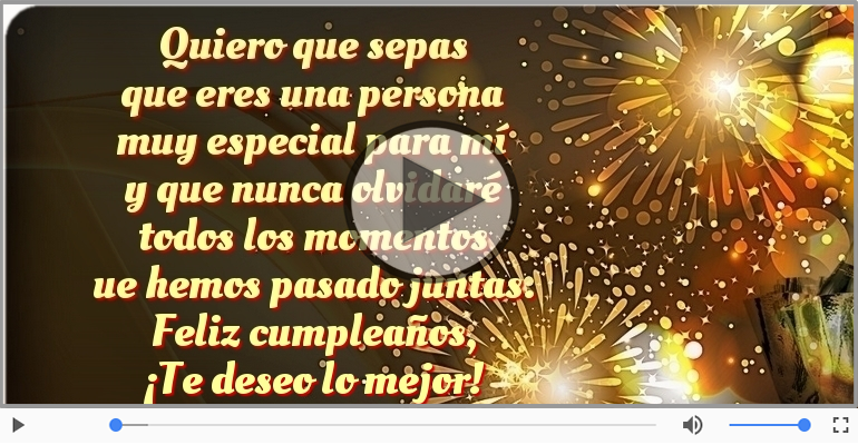 Feliz cumpleaños, ¡Te deseo lo mejor!