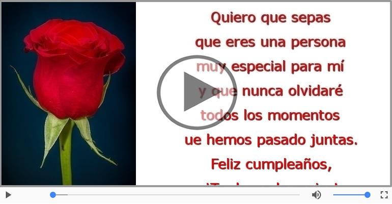 Feliz cumpleaños, ¡Te deseo lo mejor!