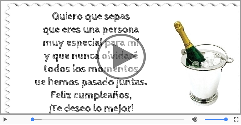 Feliz cumpleaños, ¡Te deseo lo mejor!