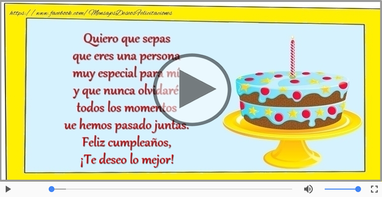 Feliz cumpleaños, ¡Te deseo lo mejor!