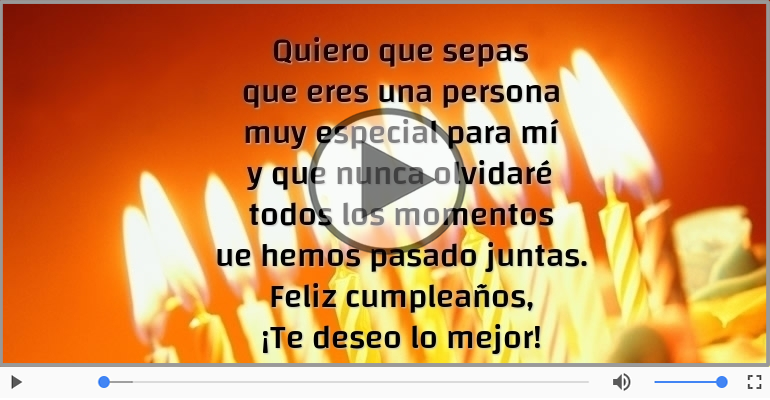 Feliz cumpleaños, ¡Te deseo lo mejor!