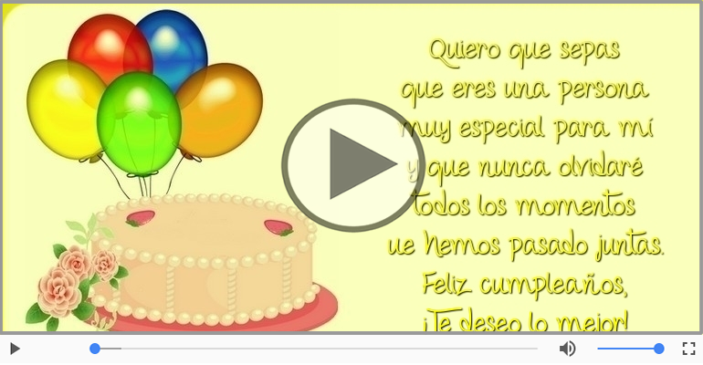 Feliz cumpleaños, ¡Te deseo lo mejor!