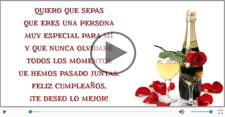 Feliz cumpleaños, ¡Te deseo lo mejor!