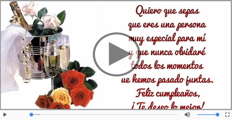 Feliz cumpleaños, ¡Te deseo lo mejor!