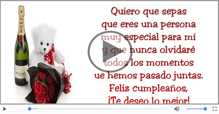 Feliz cumpleaños, ¡Te deseo lo mejor!