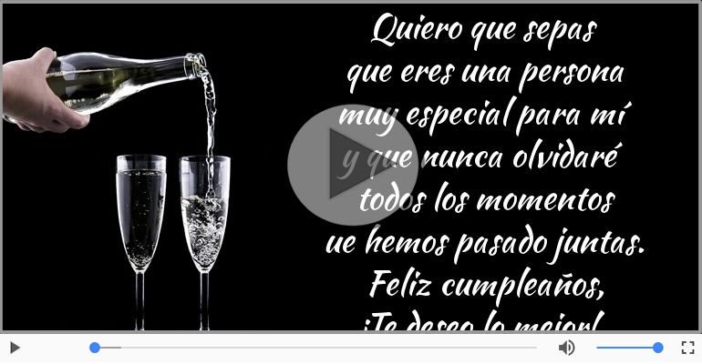 Feliz cumpleaños, ¡Te deseo lo mejor!