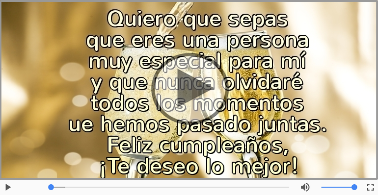 Feliz cumpleaños, ¡Te deseo lo mejor!