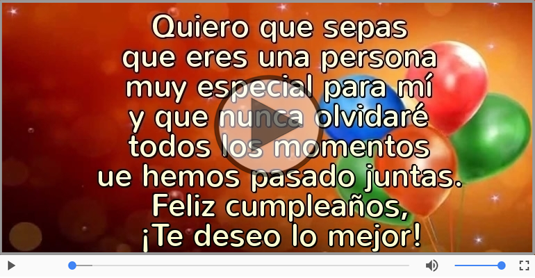 Feliz cumpleaños, ¡Te deseo lo mejor!