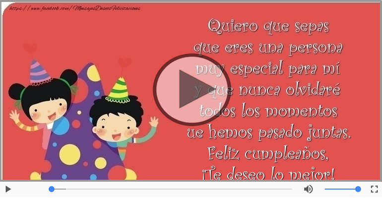 Feliz cumpleaños, ¡Te deseo lo mejor!