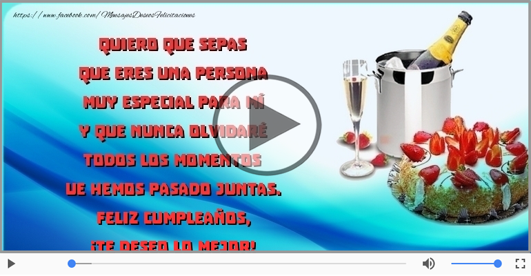 Feliz cumpleaños, ¡Te deseo lo mejor!
