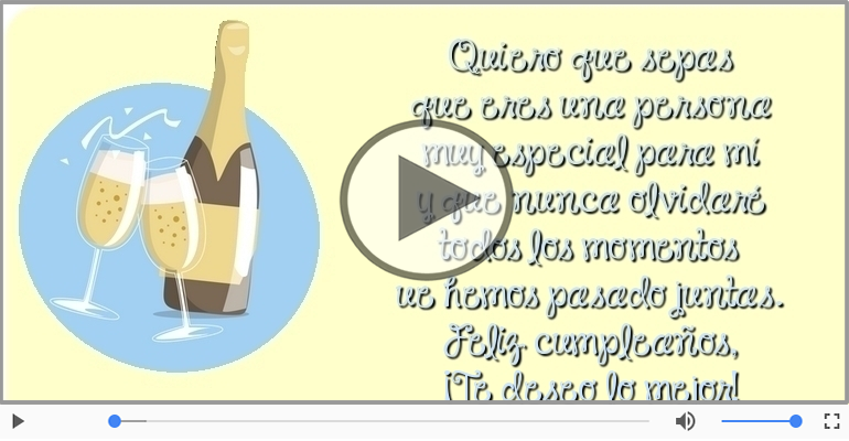 Feliz cumpleaños, ¡Te deseo lo mejor!